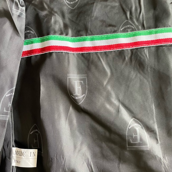 F Collections - BLACK - Made in ITALY 🇮🇹 - Vegan ‘Leather’ - Luxury Jacket - Picture 5 of 5